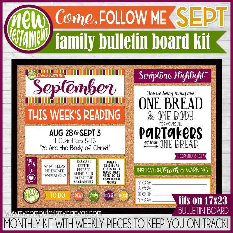 Come, Follow Me AND Children & Youth, Family Bulletin Board KIT