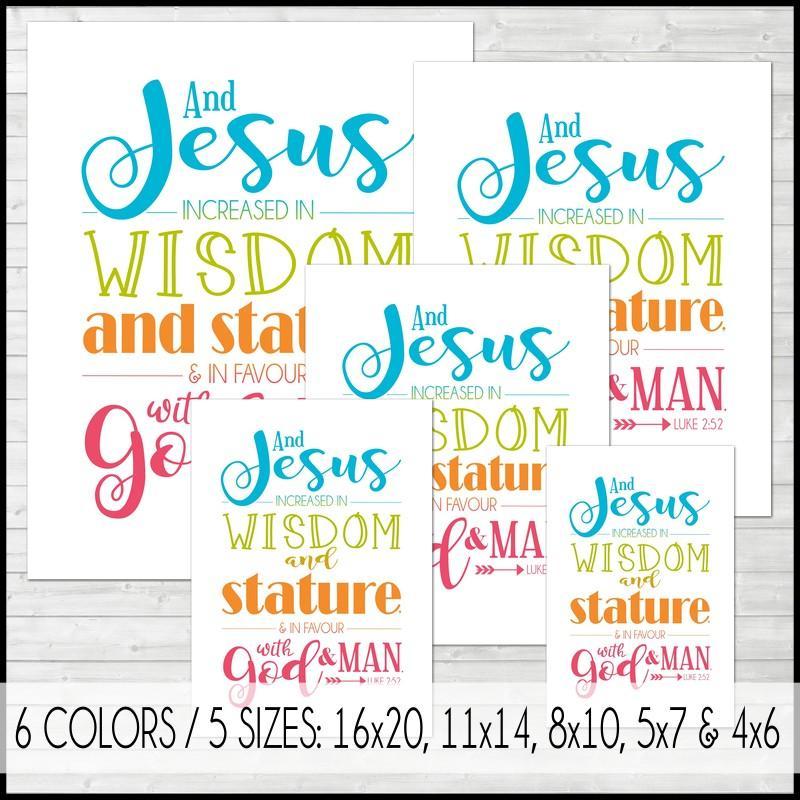 Children & Youth {LUKE 2:52} GOAL Board PRINTABLE