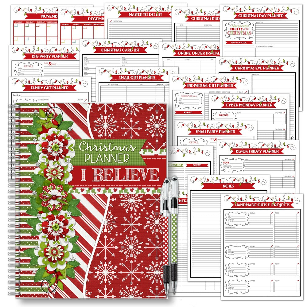 To Do List Printable, CHRISTMAS THEME, Planner & Binder Sizes