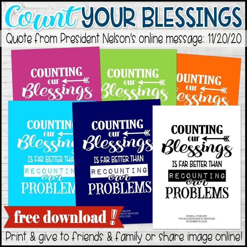 Count Your Blessings Framed Canvas Banner 