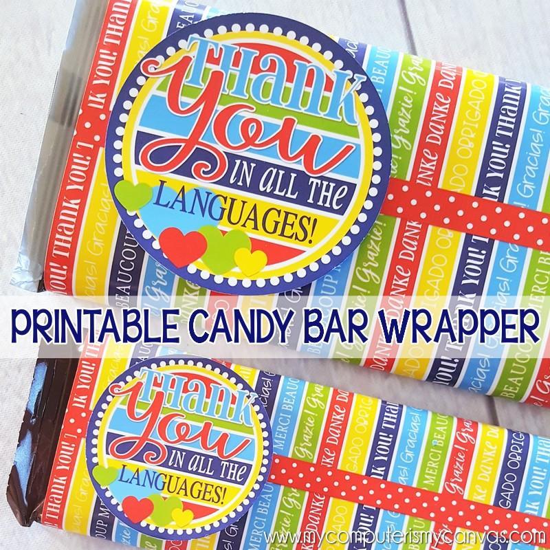 Candy Bar Thank you wrapper printable – A Girl And A Glue Gun
