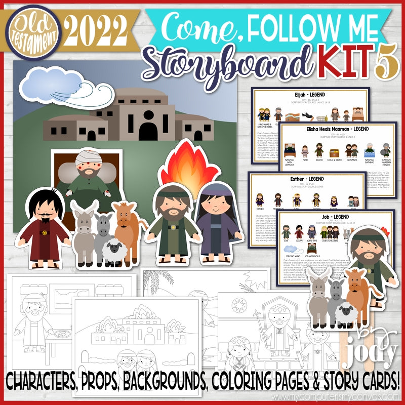 2022 CFM Story Board Kit 5 {Old Testament} PRINTABLE – My Computer is ...