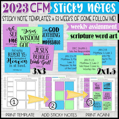 Spread The Gospel: Weekly Sermon and Bible Class Sticky Notes for