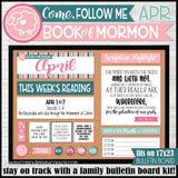 2024 CFM BOOK OF MORMON Family Bulletin Board Kit {APRIL} PRINTABLE