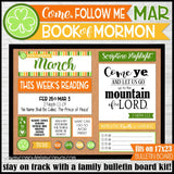 2024 CFM BOOK OF MORMON Family Bulletin Board Kit {MARCH} PRINTABLE