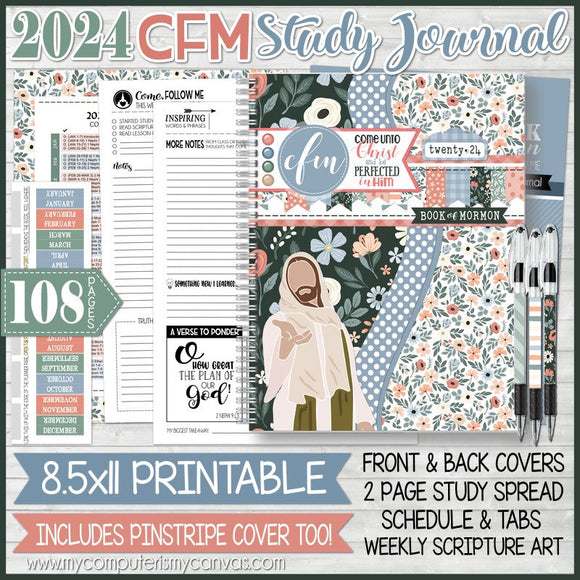 2024 Come Follow Me STUDY Journal {BOOK OF MORMON} PRINTABLE