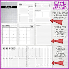 Buy PERSONAL 2024 Dated Monthly Calendar Printable Planner, Month