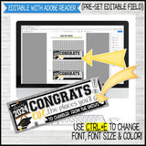 2024 Graduation BUNDLE (Nugget, Subway Art, Gift Basket & GNOMES) PRINTABLE