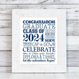 2024 Graduation BUNDLE (Nugget, Subway Art, Gift Basket & GNOMES) PRINTABLE