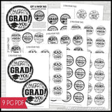 2024 Graduation BUNDLE (Nugget, Subway Art, Gift Basket & GNOMES) PRINTABLE