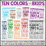 2024 Graduation Subway Art {COLOR BUNDLE} Printable