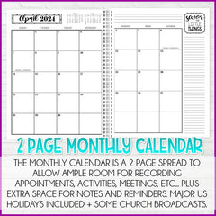 2024 Latter-day Lifestyle Planner {Inside Pages Only} EDITABLE Printab – My  Computer is My Canvas