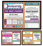 2025 {D&C} CFM "FULL" Monthly Bulletin Board Kits {JAN-DEC} PRINTABLE