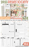 2025 RELIEF SOCIETY Presidency Planning Kit {EDITABLE} PRINTABLE