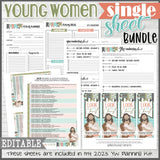 2025 YOUNG WOMEN Single Sheet Bundle {PRINTABLE}