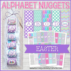 ALPHABET Nugget Wrappers {Easter} PRINTABLE-My Computer is My Canvas