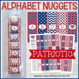 ALPHABET Nugget Wrappers {Patriotic} PRINTABLE-My Computer is My Canvas