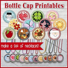 Christmas Bottle Cap PRINTABLE – My Computer is My Canvas