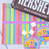 BIRTHDAY Candy Bar Wrapper {Rainbow} PRINTABLE-My Computer is My Canvas