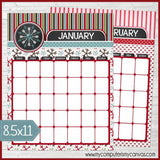 BLANK Decorative Desk Calendar DRY ERASE {Annual Collection} PRINTABLE-My Computer is My Canvas