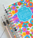 "BLOOM Where You Are Planted" Journal & Notebook {Gift Set; HALF SIZE} PRINTABLE-My Computer is My Canvas