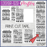 BOOKS of the OLD TESTAMENT {Posters & Bookmarks} PRINTABLE