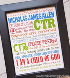 Baptism Subway Art {Personalized} PRINTABLE-My Computer is My Canvas