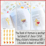 Book of Mormon Scripture Stickers {Clipart Style} PRINTABLE