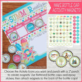 Bottle Cap Activity Calendar {SUMMER} PRINTABLE-My Computer is My Canvas