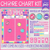 Bottle Cap Job Chart {Pastel Bricks} PRINTABLE-My Computer is My Canvas