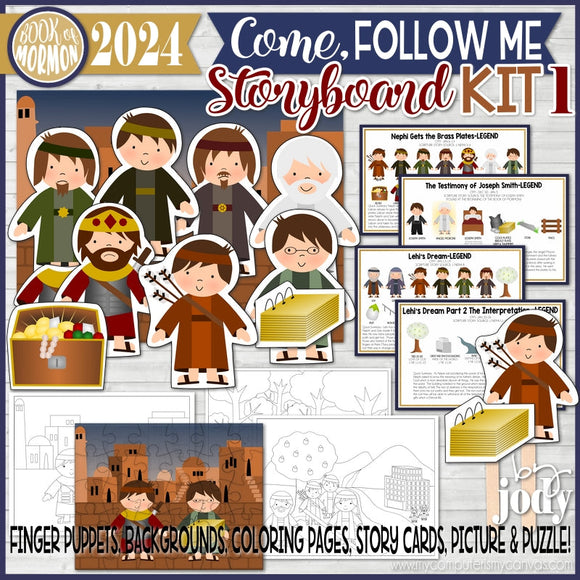 CFM BOOK of MORMON Story Board {KIT 1} Printable