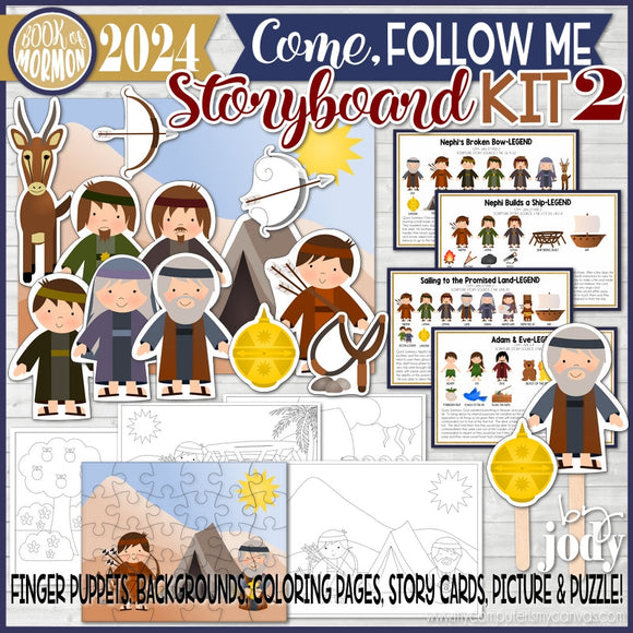 CFM BOOK of MORMON Story Board {KIT 2} Printable