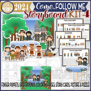 CFM BOOK of MORMON Story Board {KIT 4} Printable