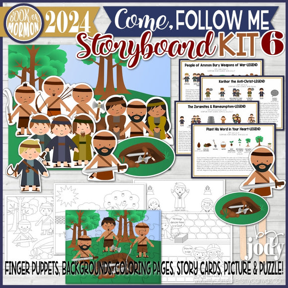 CFM BOOK of MORMON Story Board {KIT 6} Printable