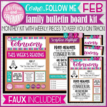 CFM D&C Family Bulletin Board Kit + FAUX Sheets {MAR 2021