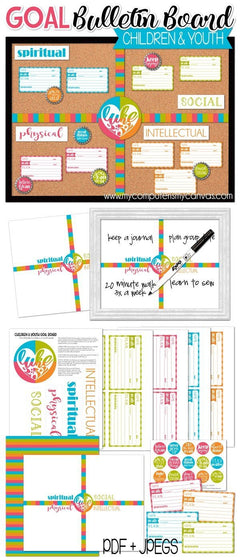 Children & Youth {LUKE 2:52} GOAL Board PRINTABLE – My Computer is My  Canvas