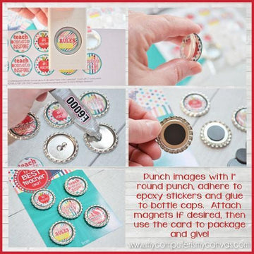 Christmas Bottle Cap PRINTABLE – My Computer is My Canvas