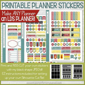 Church Family Planner Sticker Kit PRINTABLES-My Computer is My Canvas