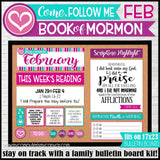 DISCOUNTED 2024 CFM Book of Mormon Family Bulletin Board Kit JAN-DEC {PRINTABLE}