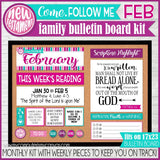 DISCOUNTED {ANNUAL BUNDLE: JAN-DEC} 2023 CFM New Testament Family Bulletin Board Kit (PRINTABLE)