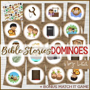 DOMINOES Game {Bible Stories} PRINTABLE-My Computer is My Canvas