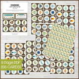 DOMINOES Game {Happy Camper} PRINTABLE-My Computer is My Canvas