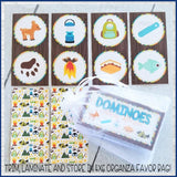 DOMINOES Game {Happy Camper} PRINTABLE-My Computer is My Canvas