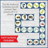 DOMINOES Game {Just for Boys} PRINTABLE-My Computer is My Canvas