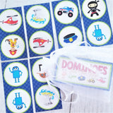 DOMINOES Game {Just for Boys} PRINTABLE-My Computer is My Canvas