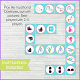 DOMINOES Game {Just for Girls} PRINTABLE-My Computer is My Canvas