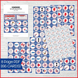 DOMINOES Game {Patriotic} PRINTABLE-My Computer is My Canvas