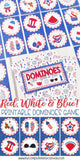 DOMINOES Game {Patriotic} PRINTABLE-My Computer is My Canvas