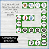 DOMINOES Game {Sports} PRINTABLE-My Computer is My Canvas