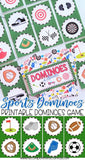 DOMINOES Game {Sports} PRINTABLE-My Computer is My Canvas